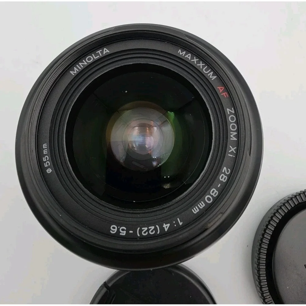 Minolta AF Power Zoom XI 28-80mm F4-5.6 Maxxum Sony Alpha Lens DSLR Cameras Caps